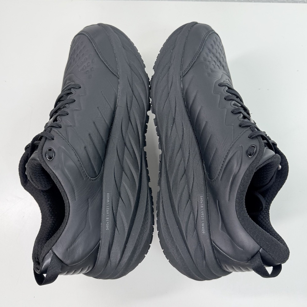 New HOKA BONDI SR Men's Size 11 Triple Black Slip Resistant Comfort Work Shoes - Picture 6 of 12